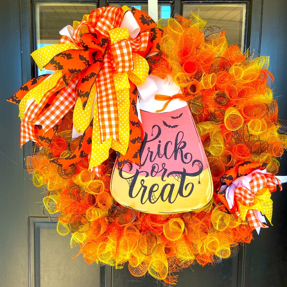 Candy Corn Wreath